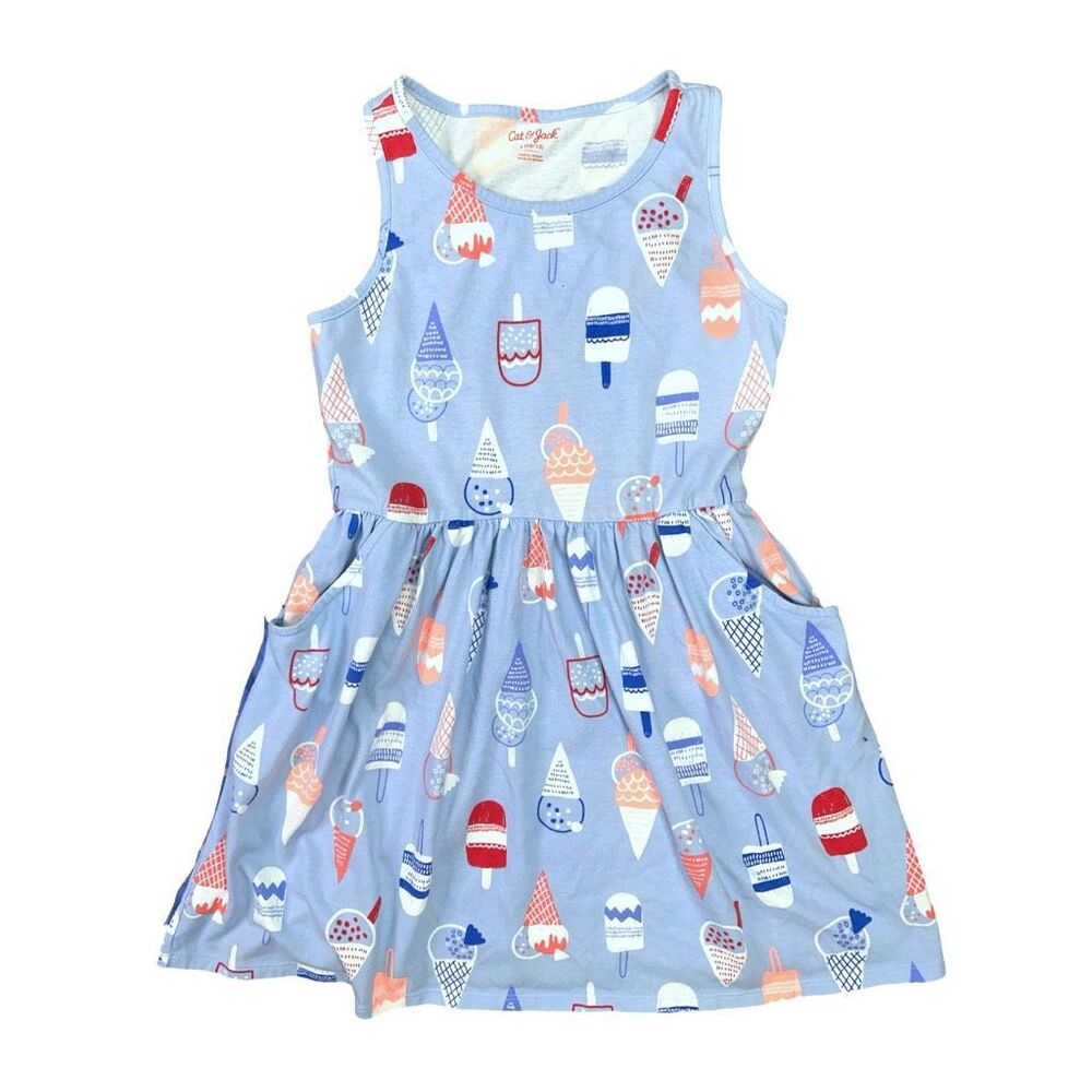 Girls’ Size 10/12 (L) Cat & Jack Dress Bundle - 3 Dresses - EUC / Gently Used - Picture 4 of 7